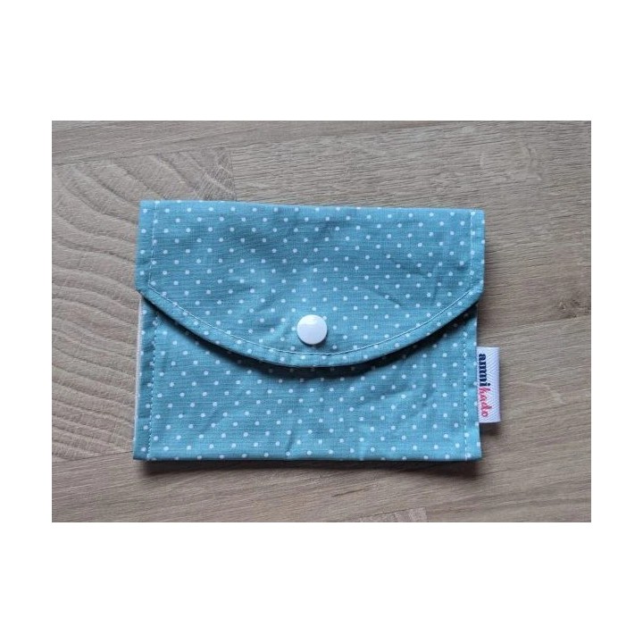 Pochette à savon bleue