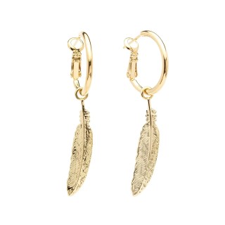 Mini Créoles Phébé Or Plumes