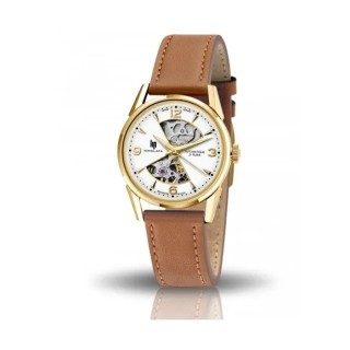 Lip watch - Himalaya 33mm hourglass with brown strap