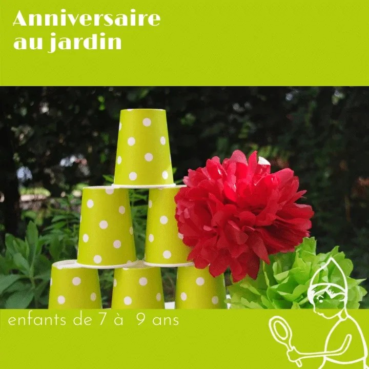 Anniversaire au jardin 7-9 ans