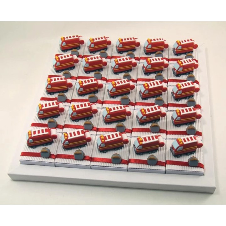 Boîtes à dragées camions de pompiers - Pâte et Tics