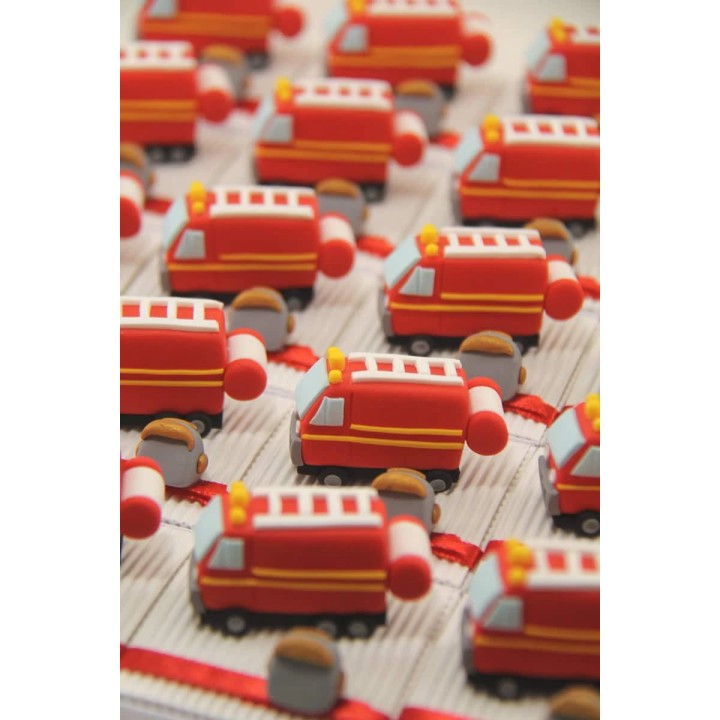 Boîtes à dragées camions de pompiers - Pâte et Tics