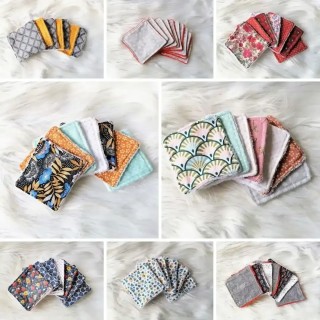 Carrés de coton lavables Zéro Déchet