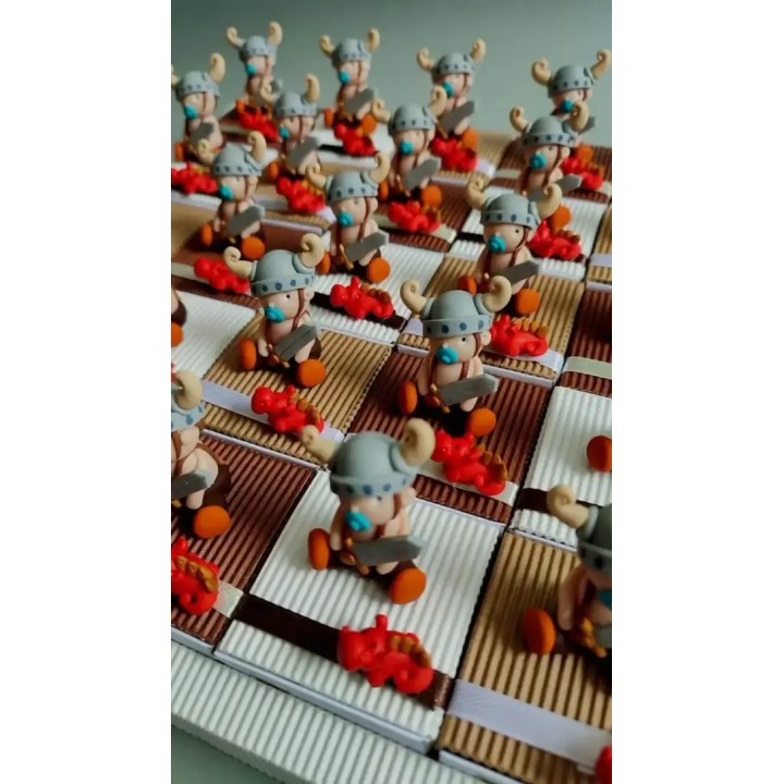 Boîtes à dragées bébés vikings - Pâte et Tics
