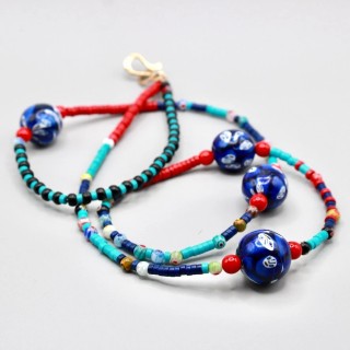 Collier double ethnique Lambada Quatuor