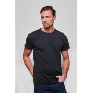Tee-shirt Homme made in France en coton bio | BERTRAND noir - FIL ROUGE