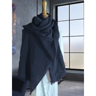 Châle en lin MARINE Collection EMMA - Maison Normande Home Decor