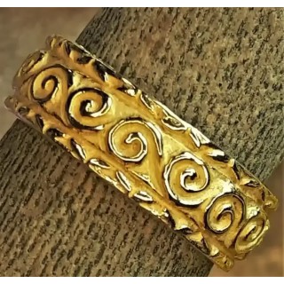 Anneau "volutes" de Venise or 18k AVU60