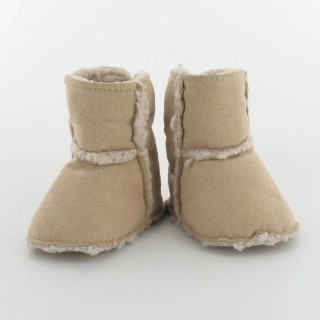 Chausson Bébé Botte Fourrée - Colline Beige - 0-6 mois / Beige