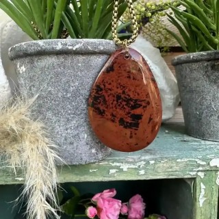 Collier Harmonie jaspe rouge