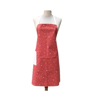 Tablier enduit Confettis corail