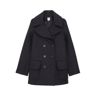 Caban Séraphine bleu Navy léger, fabrication France - 34