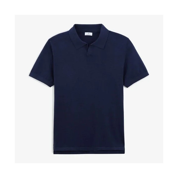 Pull Marvin col polo bleu nuit