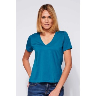 Vente Tee-shirt Femme made in France BETTY pétrole - Fil Rouge