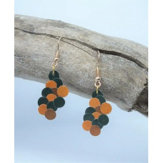 NUAGE - Vert Sapin et Orange