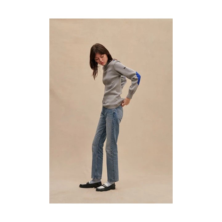 Pull Marin avec coudières pour femme