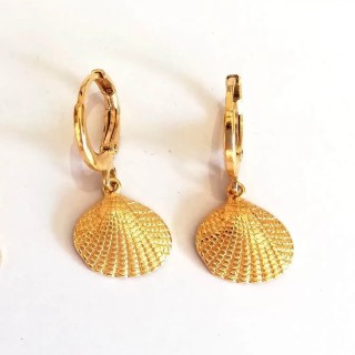 AMULETTES DÉESSE – mini créoles coquillage paire / unité