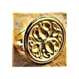 Bague « volute » de Cruas-Or 18k-CTU12