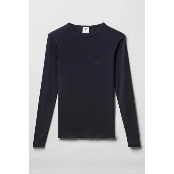 Le Maillot de Corps Homme Lucien Manches Longues - Bleu Marine