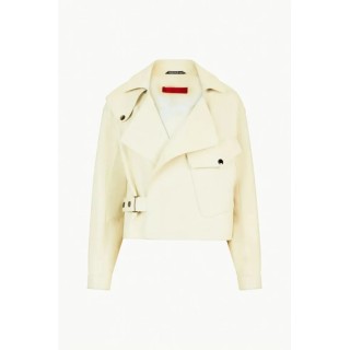 BLOUSON CUIR PERFECTO OVERSIZE THALASSA