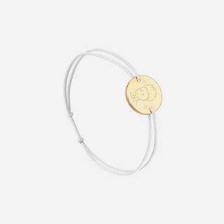 Portrait blanc plaqué or