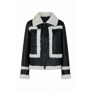 BLOUSON EN PEAU RETOURNÉE NYX