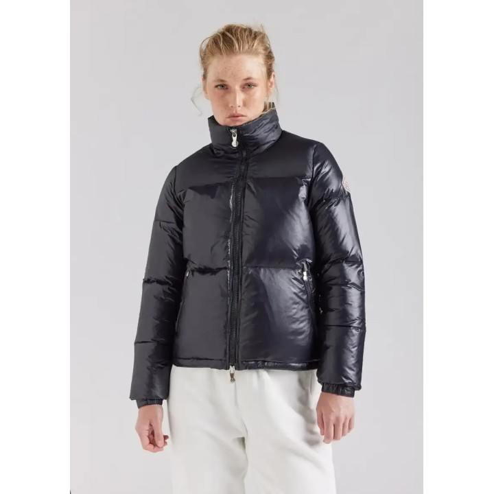 Doudoune courte et brillante pour femme Pyrenex Goldin Noire