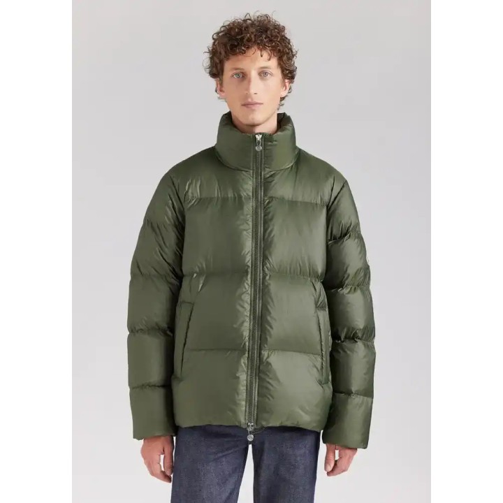 Doudoune duvet unisexe Pyrenex Shift en tissu mat Deep khaki