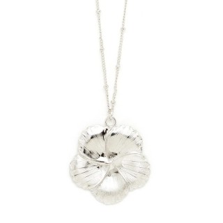 Collier Hélios Argent Fleur