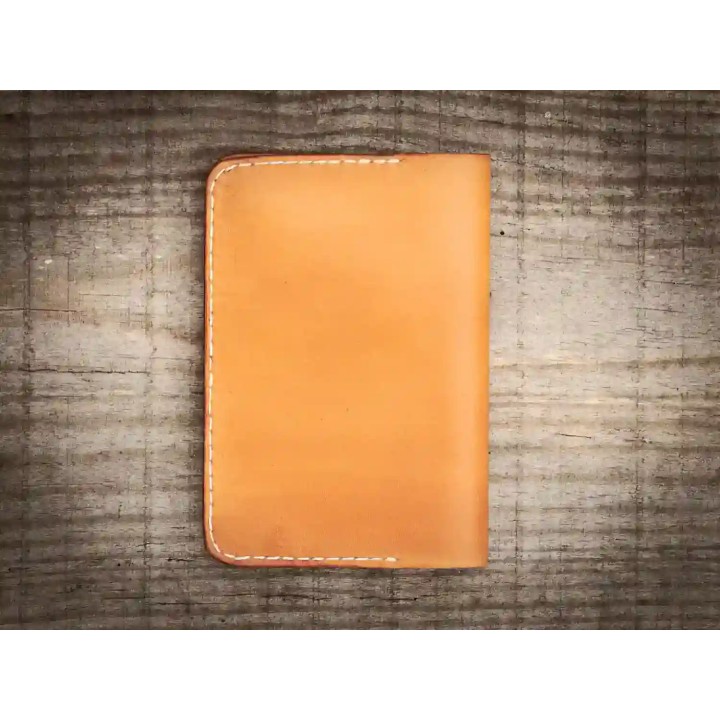 Voyageur - Porte passeport cuir - Miel