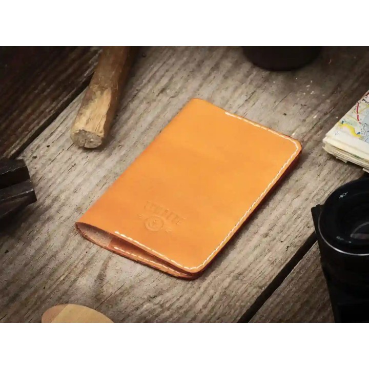 Voyageur - Porte passeport cuir - Miel