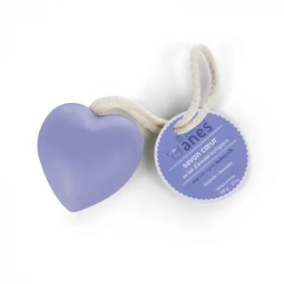Savon cœur au lait d'ânesse biologique Lavande 100 g