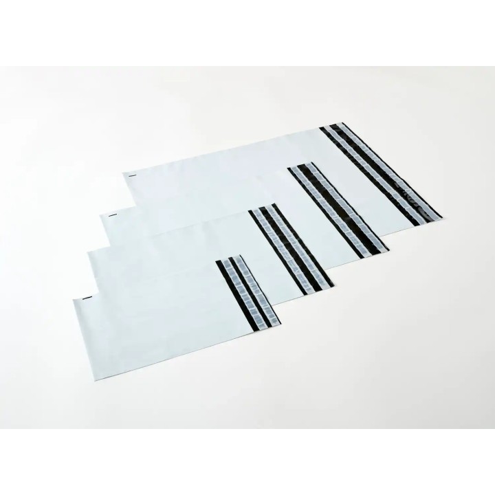 50 Enveloppes plastique Aller Retour 60 microns N°1 - 230x330mm