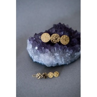 Barrette Hestia Or Ronds Martelés