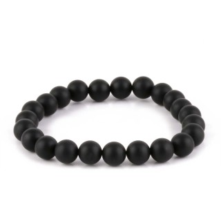 Bracelets à perles rondes (noir, bleu, vert, rouge...)