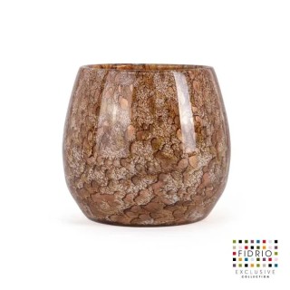 VASE GOLD FIORE H12 en verre soufflé