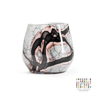 VASE ONYX FLAME FIORE H 15 en verre soufflé