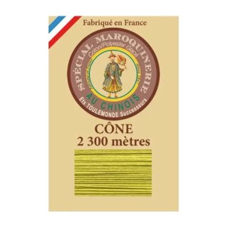 Fil maroquinerie grand cône 28/3 - 519 - Anis