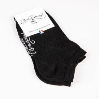 Les Invisibles - chaussettes homme - coton noir
