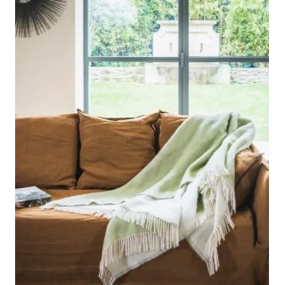 Plaid - ALTIPLANO OLIVE CREME