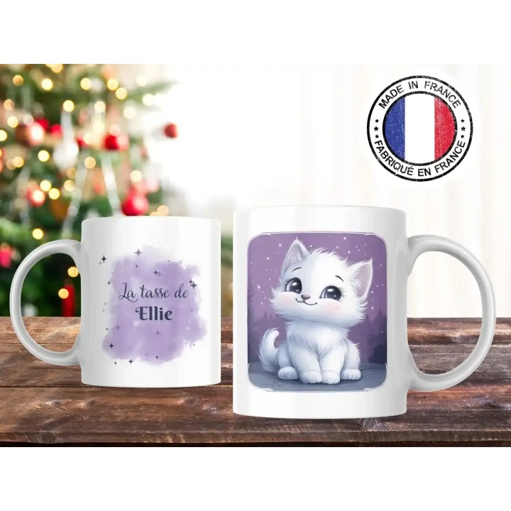 Tasse céramique personnalisée 330ml - Bébé animal avec prénom - Cadeau unique &amp original - mug animaux