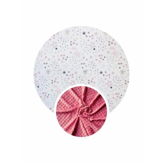 Doudou plat orchidée-pluie d'étoiles