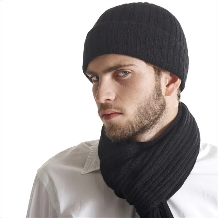 Bonnet cachemire homme épais