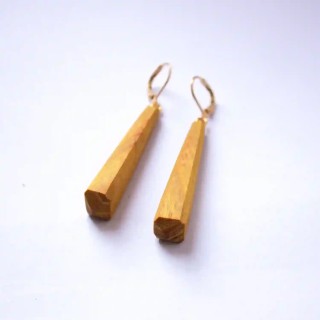 Boucles d'oreilles en Pequia Amarello