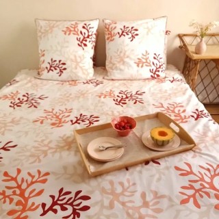 Housse de couette Corail rouge