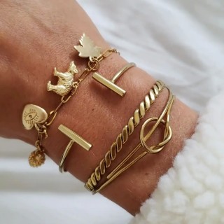 Bracelet charms personnalisables – chaîne finesse