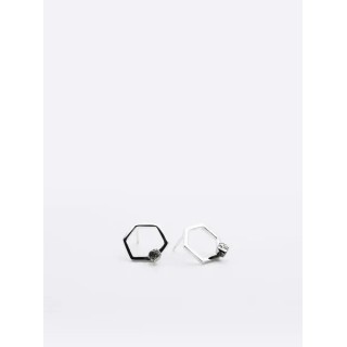 Boucles d'oreilles Solitaire 14 Pyrite Argent