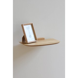 Bonne Nuit - Étagère en médium plaqué chêne