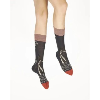 Chaussettes femme laine peignée la baleine