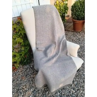 PLAID EN LAINE NID D'ABEILLE